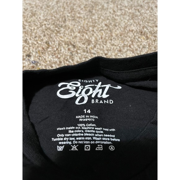 Eighty Eight Brand Boys Tokyo No Limits JDM Car Graphic T-Shirt Black Size 14 - Picture 4 of 5